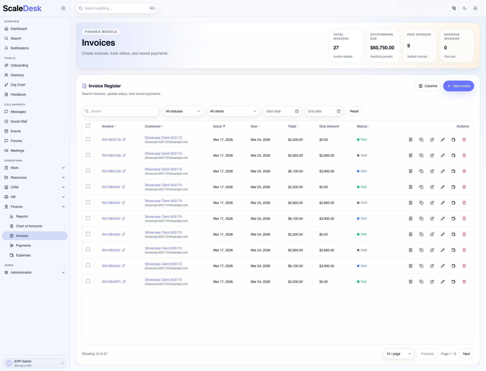 Finance screenshot